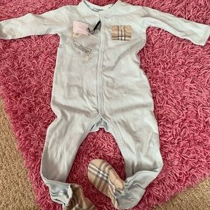 Infant Boy's Burberry One-Piece New